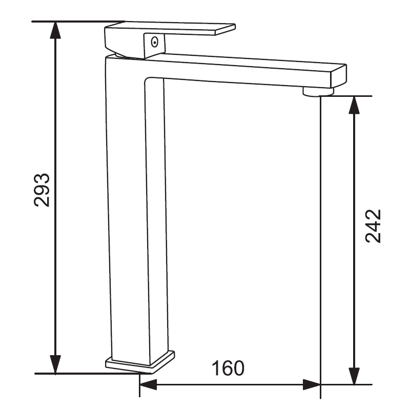 Mexen Uno bateria umywalkowa wysoka, złota - 71410-50
