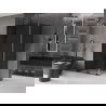Mexen Velar L kabina prysznicowa rozsuwana 120 x 75 cm, grafit, czarna - 871-120-075-43-70