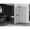 Mexen Kioto L ścianka prysznicowa Walk-in 70 x 200 cm, czarny wzór, gun metal - 800-070-103-95-78