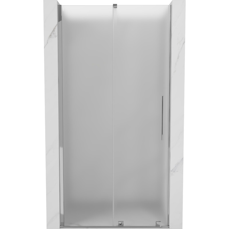 Mexen Velar drzwi prysznicowe rozsuwane 110 cm, szron, chrom - 871-110-000-31-01