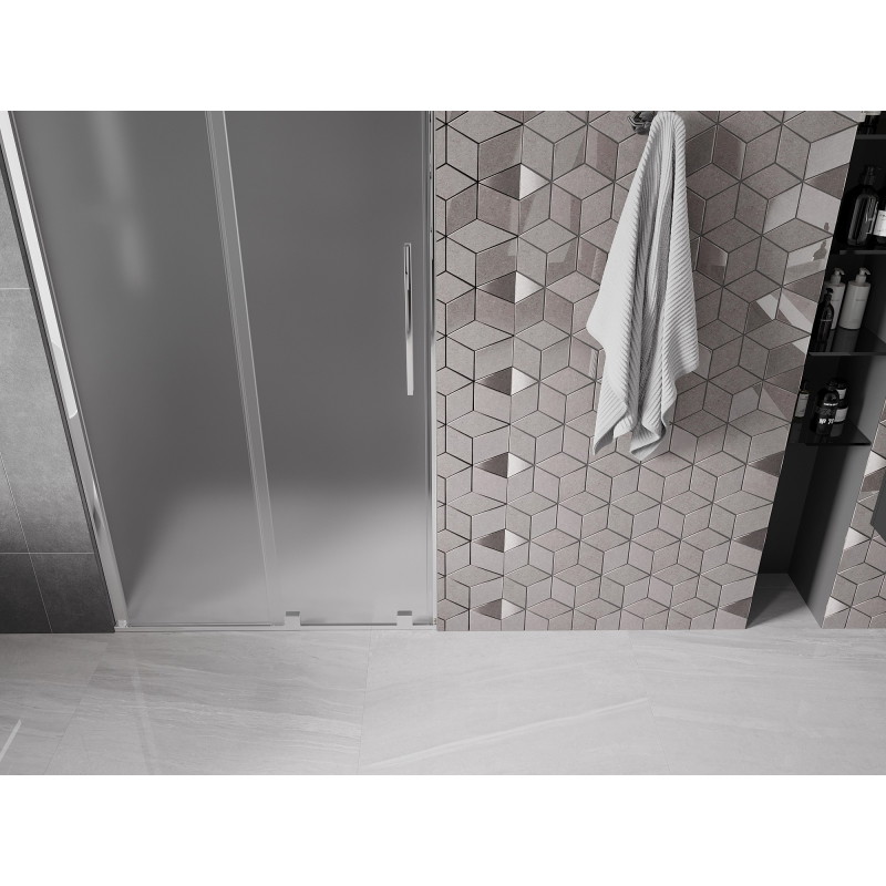 Mexen Velar drzwi prysznicowe rozsuwane 100 cm, szron, chrom - 871-100-000-31-01