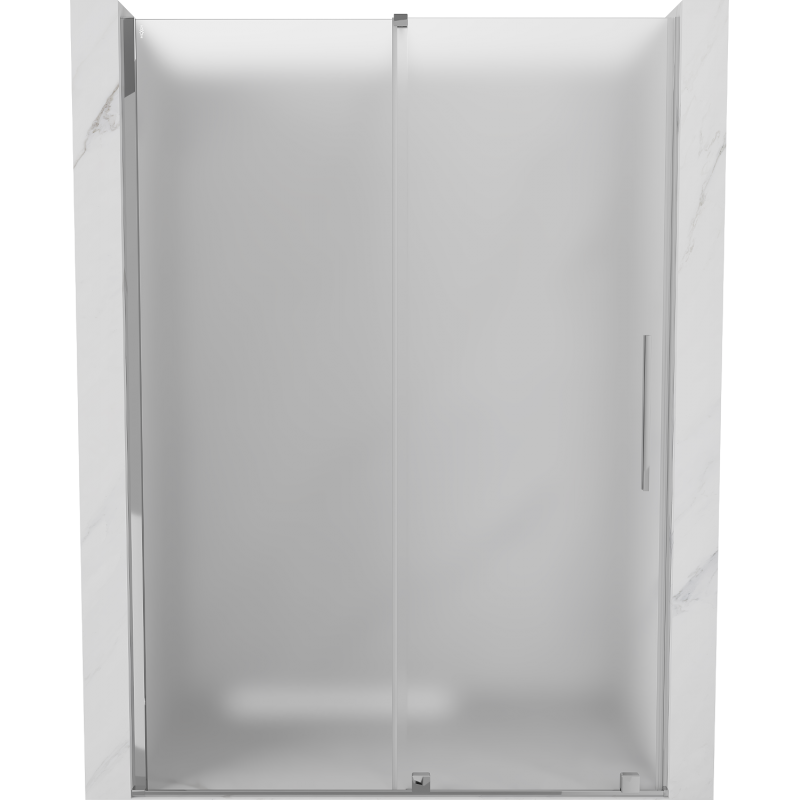 Mexen Velar drzwi prysznicowe rozsuwane 140 cm, szron, chrom - 871-140-000-31-01