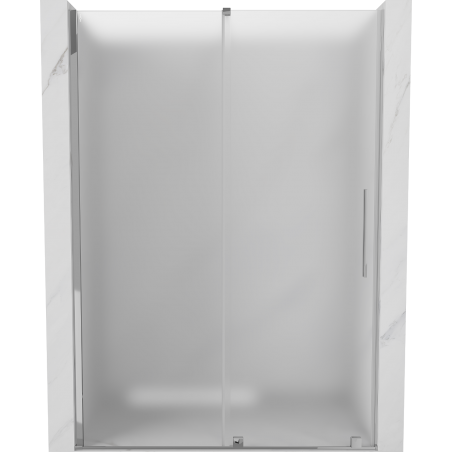 Mexen Velar drzwi prysznicowe rozsuwane 140 cm, szron, chrom - 871-140-000-31-01