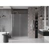 Mexen Velar drzwi prysznicowe rozsuwane 140 cm, szron, chrom - 871-140-000-31-01