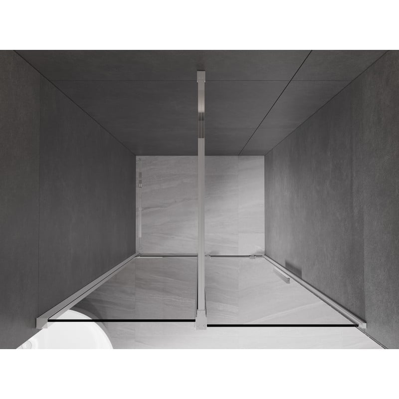 Mexen Velar drzwi prysznicowe rozsuwane 100 cm, grafit, chrom - 871-100-000-41-01