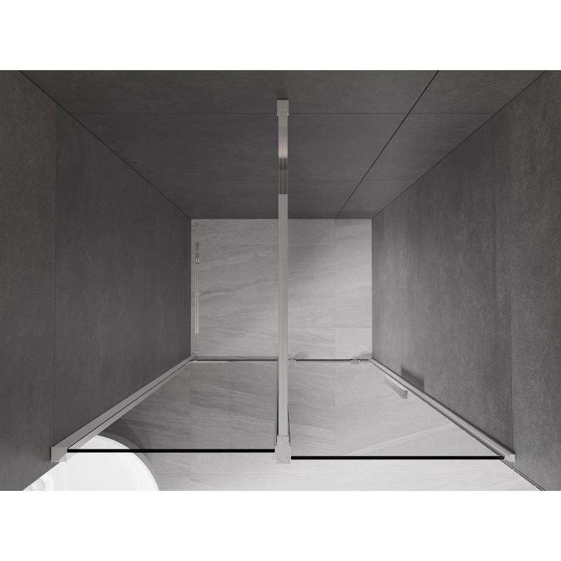 Mexen Velar drzwi prysznicowe rozsuwane 90 cm, grafit, chrom - 871-090-000-41-01