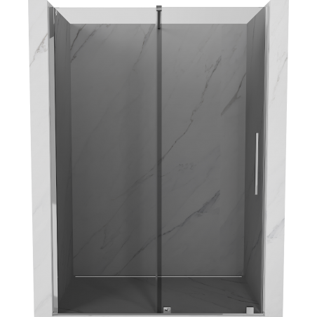 Mexen Velar drzwi prysznicowe rozsuwane 130 cm, grafit, chrom - 871-130-000-41-01