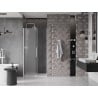 Mexen Velar drzwi prysznicowe rozsuwane 120 cm, szron, białe - 871-120-000-31-20