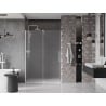 Mexen Velar drzwi prysznicowe rozsuwane 150 cm, szron, białe - 871-150-000-31-20