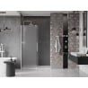 Mexen Velar drzwi prysznicowe rozsuwane 160 cm, szron, białe - 871-160-000-31-20