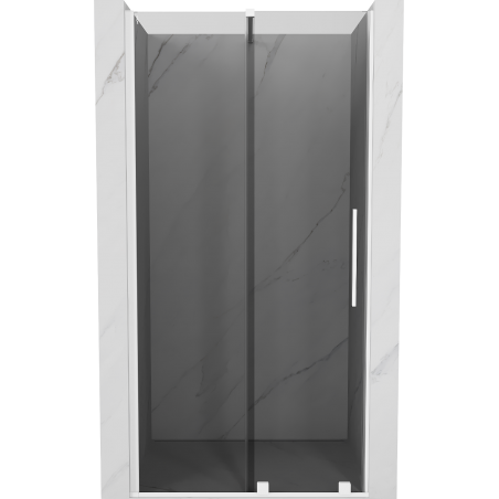 Mexen Velar drzwi prysznicowe rozsuwane 90 cm, grafit, białe - 871-090-000-41-20
