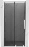 Mexen Velar drzwi prysznicowe rozsuwane 90 cm, grafit, białe - 871-090-000-41-20