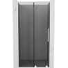 Mexen Velar drzwi prysznicowe rozsuwane 100 cm, grafit, białe - 871-100-000-41-20