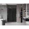 Mexen Velar drzwi prysznicowe rozsuwane 150 cm, grafit, białe - 871-150-000-41-20