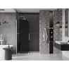 Mexen Velar drzwi prysznicowe rozsuwane 140 cm, grafit, białe - 871-140-000-41-20