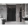 Mexen Velar drzwi prysznicowe rozsuwane 140 cm, grafit, białe - 871-140-000-41-20
