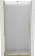Mexen Velar drzwi prysznicowe rozsuwane 120 cm, szron, złote - 871-120-000-31-50