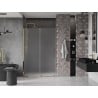 Mexen Velar drzwi prysznicowe rozsuwane 160 cm, szron, złote - 871-160-000-31-50