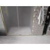 Mexen Velar drzwi prysznicowe rozsuwane 130 cm, szron, złote szczotkowane - 871-130-000-31-55