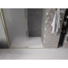 Mexen Velar drzwi prysznicowe rozsuwane 160 cm, szron, złote szczotkowane - 871-160-000-31-55
