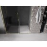Mexen Velar drzwi prysznicowe rozsuwane 150 cm, grafit, złote szczotkowane - 871-150-000-41-55