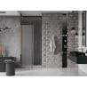 Mexen Velar drzwi prysznicowe rozsuwane 90 cm, szron, różowe złoto - 871-090-000-31-60
