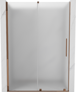 Mexen Velar drzwi prysznicowe rozsuwane 130 cm, szron, różowe złoto - 871-130-000-31-60