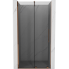 Mexen Velar drzwi prysznicowe rozsuwane 100 cm, grafit, różowe złoto - 871-100-000-41-60