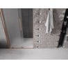 Mexen Velar drzwi prysznicowe rozsuwane 100 cm, szron, miedź szczotkowana - 871-100-000-31-65