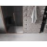 Mexen Velar drzwi prysznicowe rozsuwane 90 cm, grafit, miedź szczotkowana - 871-090-000-41-65