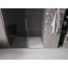 Mexen Velar drzwi prysznicowe rozsuwane 140 cm, grafit, miedź szczotkowana - 871-140-000-41-65