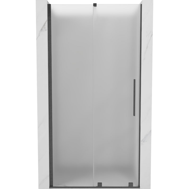 Mexen Velar drzwi prysznicowe rozsuwane 90 cm, szron, gun gray szczotkowany - 871-090-000-31-66