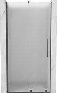 Mexen Velar drzwi prysznicowe rozsuwane 120 cm, szron, gun gray szczotkowany - 871-120-000-31-66