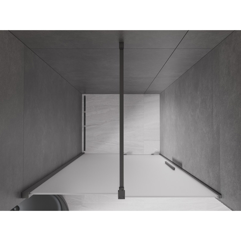 Mexen Velar drzwi prysznicowe rozsuwane 110 cm, szron, gun gray szczotkowany - 871-110-000-31-66