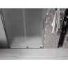 Mexen Velar drzwi prysznicowe rozsuwane 140 cm, szron, gun gray szczotkowany - 871-140-000-31-66