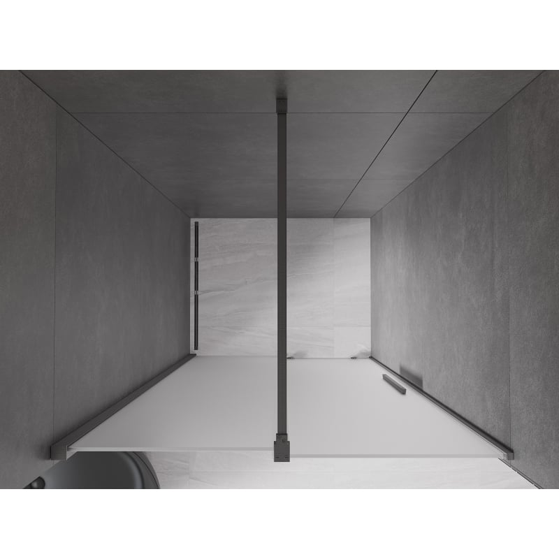 Mexen Velar drzwi prysznicowe rozsuwane 120 cm, szron, gun gray szczotkowany - 871-120-000-31-66