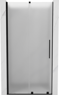 Mexen Velar drzwi prysznicowe rozsuwane 100 cm, szron, czarne - 871-100-000-31-70