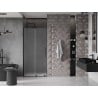 Mexen Velar drzwi prysznicowe rozsuwane 110 cm, szron, czarne - 871-110-000-31-70