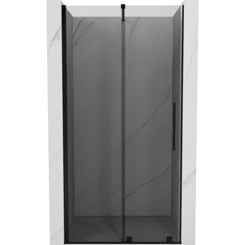Mexen Velar drzwi prysznicowe rozsuwane 90 cm, grafit, czarne - 871-090-000-41-70