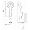 Mexen R-05 zestaw prysznicowy punktowy, złoty - 785055052-50