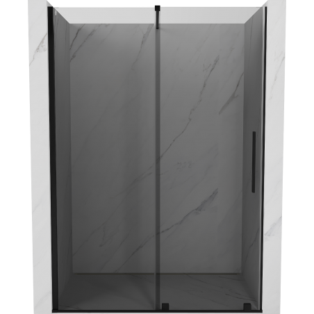 Mexen Velar drzwi prysznicowe rozsuwane 140 cm, grafit, czarne - 871-140-000-41-70