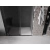Mexen Velar drzwi prysznicowe rozsuwane 140 cm, grafit, czarne - 871-140-000-41-70