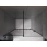 Mexen Velar drzwi prysznicowe rozsuwane 130 cm, grafit, czarne - 871-130-000-41-70
