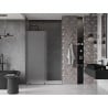 Mexen Velar drzwi prysznicowe rozsuwane 140 cm, szron, gun metal - 871-140-000-31-95