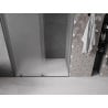 Mexen Velar drzwi prysznicowe rozsuwane 140 cm, szron, gun metal - 871-140-000-31-95
