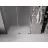 Mexen Velar drzwi prysznicowe rozsuwane 140 cm, szron, gun metal - 871-140-000-31-95
