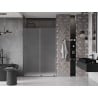 Mexen Velar drzwi prysznicowe rozsuwane 140 cm, szron, gun metal - 871-140-000-31-95