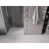 Mexen Velar drzwi prysznicowe rozsuwane 110 cm, transparent, nikiel szczotkowany - 871-110-000-01-97