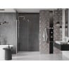 Mexen Velar drzwi prysznicowe rozsuwane 140 cm, transparent, nikiel szczotkowany - 871-140-000-01-97