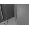 Mexen Velar drzwi prysznicowe rozsuwane 100 cm, transparent, nikiel szczotkowany - 871-100-000-01-97